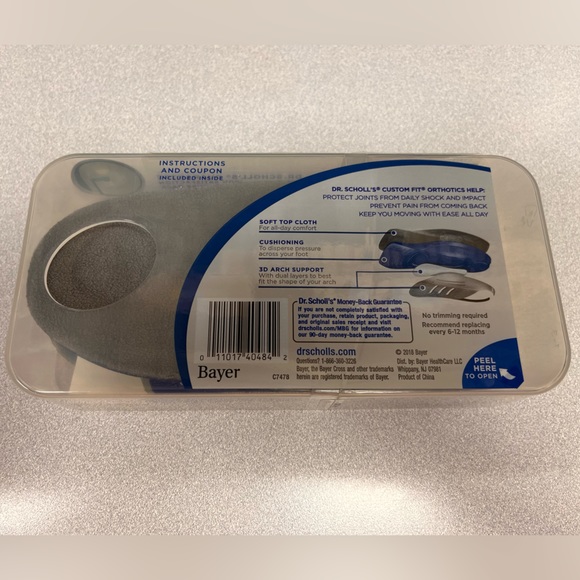 NWT Dr Scholl's Custom Fit Orthotic Inserts CF 340 - Picture 3 of 5